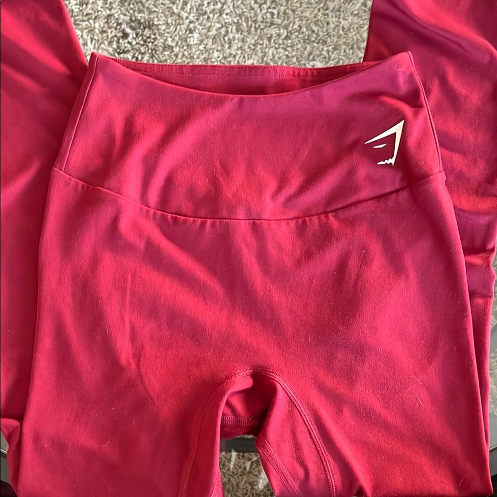 Gymshark Bold Burgundy Leggings